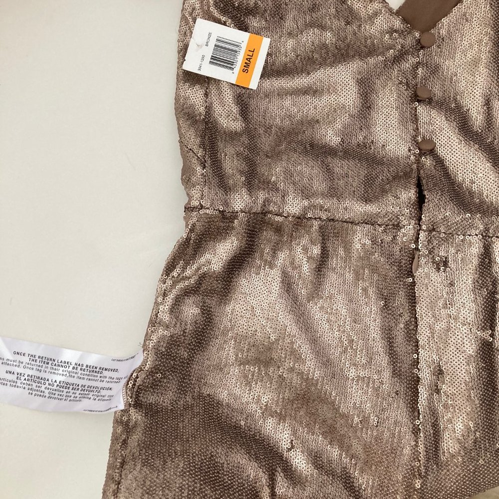 DRESS THE POPULATION LEIGH SEQUINED JUMPSUIT 2292 - Picture 12 of 14